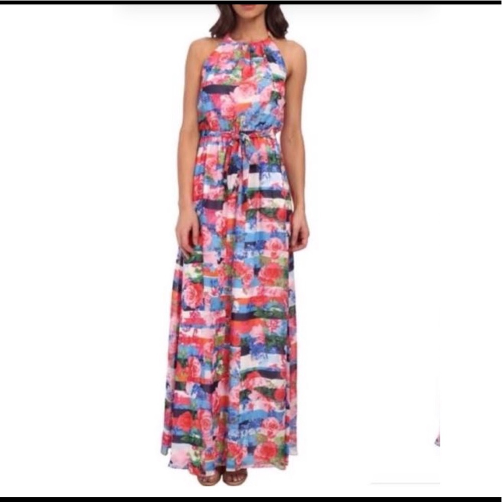 NWT Jessica Simpson Halter Maxi Dress